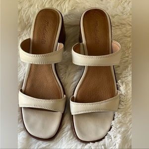 Madewell The Saige Double-Strap Sandal in Nubuck Leather Size 11